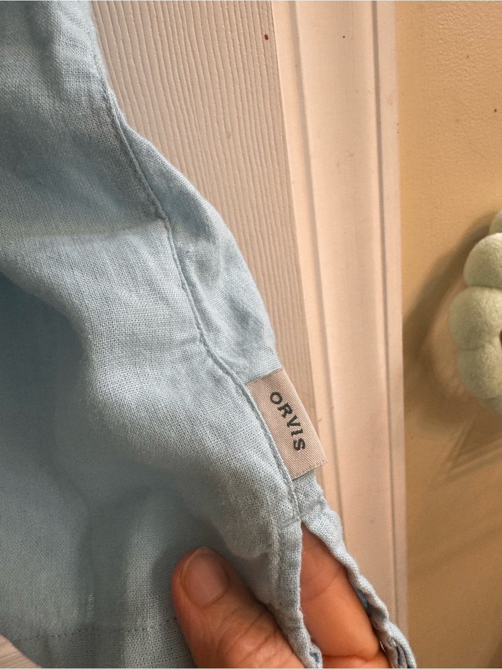 Orvis Light Blue Button-Down Shirt - Picture 5 of 9